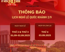 Thông báo nghỉ lễ Quốc Khánh 2-9