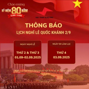Thông báo nghỉ lễ Quốc Khánh 2-9